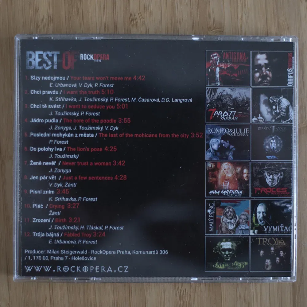 CD - výběrové album Best Of RockOpera I.